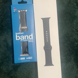 New in box apple black sports band and apple leather band 38 mm 2 watch bands